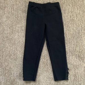 Patachou navy blue pants with 3 buttons on side. Size 8/128 cm slightly cropped